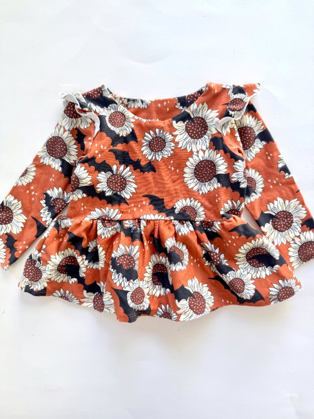 Wild Violet Baby Sunflower Bat Peplum Top 12-24M